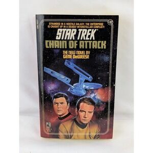 Pocket Star Trek Paperback Chain of Attack #32 Gene DeWeese 1987